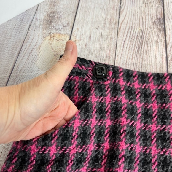 Harold’s Lined Plaid Skirt wool 8 NWT - Picture 2 of 8